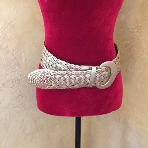 Ralph Lauren champagne gold woven belt